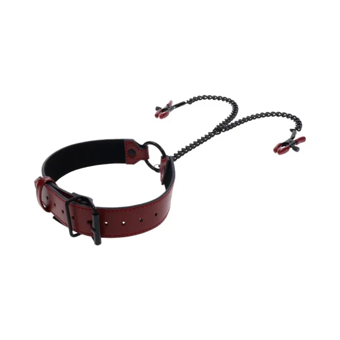 Saffron Collar with Nipple Clamps