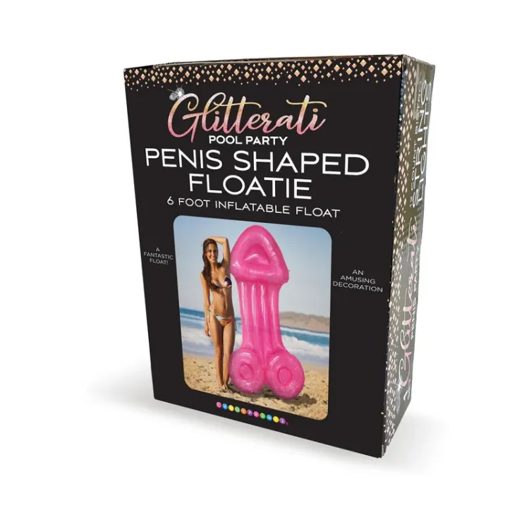 Glitterati Pool Party Penis-Shaped Floatie 6 ft. Glitterati Pool Party Penis-Shaped Floatie 6 ft.
