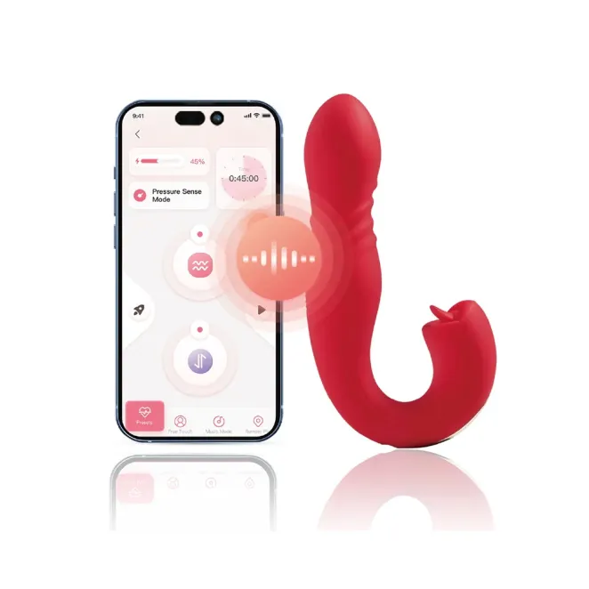 Joi Thrust 2 App-Controlled Thrusting Vibrator & Clit Licker