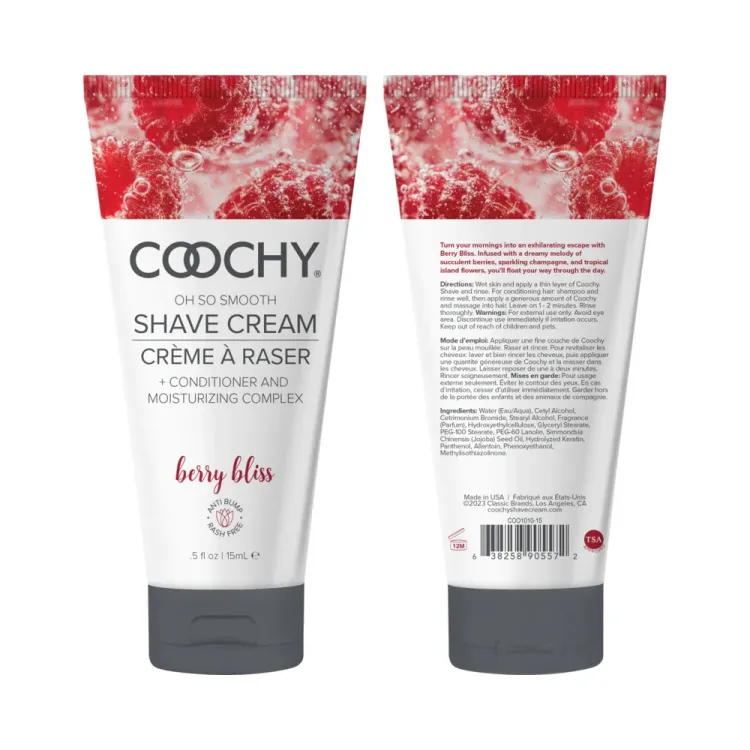 Coochy Berry Bliss Shave Cream 0.5 oz. Coochy Berry Bliss Shave Cream 0.5 oz.