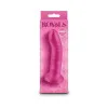 5 Inch Charlie Curved Metallic Silicone Dildo Pink
