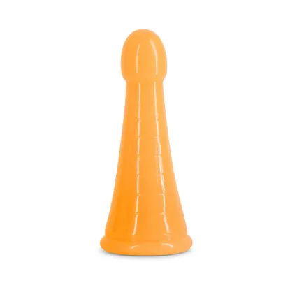 7.5 in. Firefly Phoenix Glow-in-the-Dark Dildo Orange