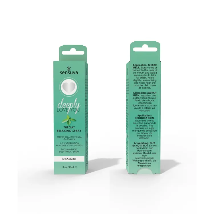 Sensuva Deeply Love You Throat Relaxing Spray Spearmint 1 oz. Sensuva Deeply Love You Throat Relaxing Spray Spearmint 1 oz.