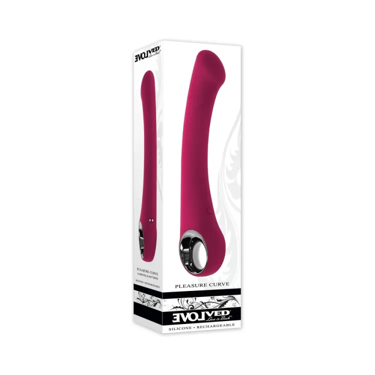 Evolved Pleasure Curve G Spot Vibrator Burgundy Evolved Pleasure Curve G Spot Vibrator Burgundy