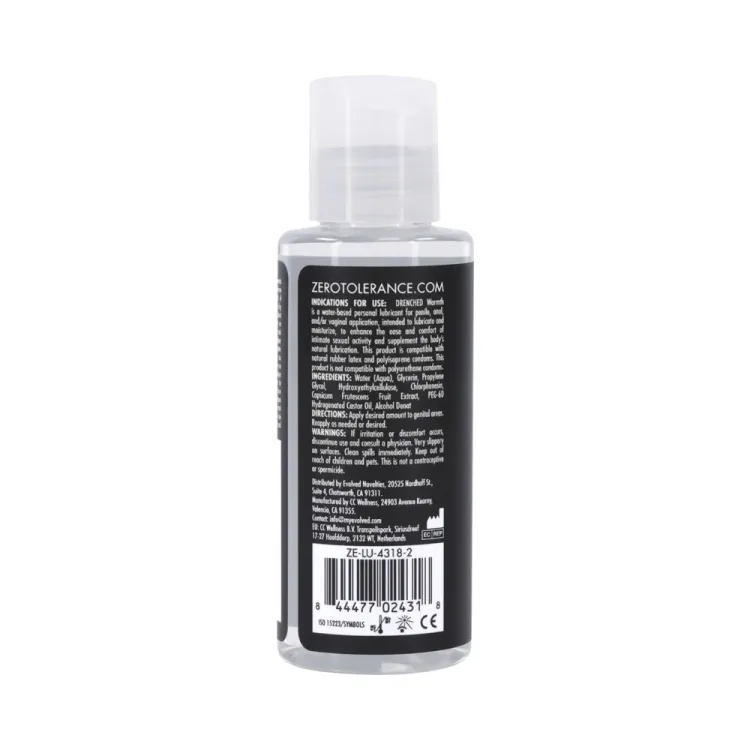 Zero Tolerance Drenched Warmth Water-Based Warming Lubricant 2 oz. Zero Tolerance Drenched Warmth Water-Based Warming Lubricant 2 oz.