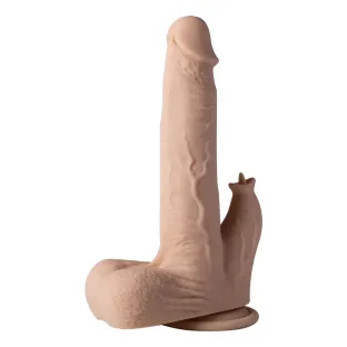 8.5 in. Colter App-Controlled Realistic Thrusting Dildo with Clit Licker