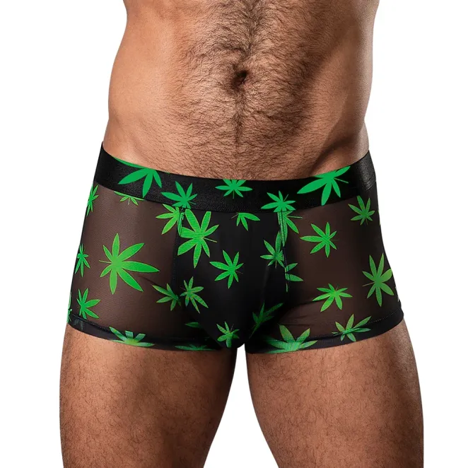 Male Power Hazy Dayz Pouch Boxer Short Pot Leaf