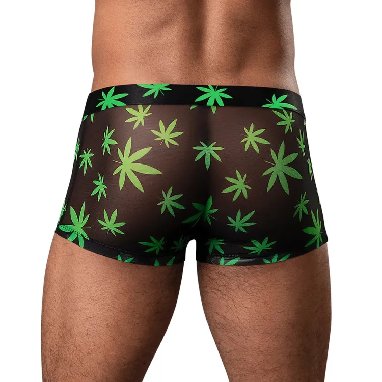 Male Power Hazy Dayz Pouch Boxer Short Pot Leaf