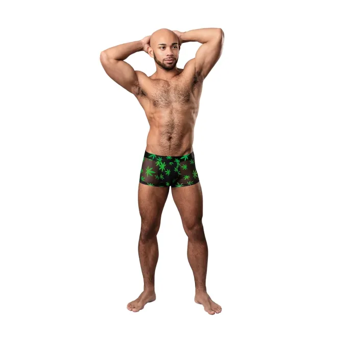 Male Power Hazy Dayz Pouch Boxer Short Pot Leaf