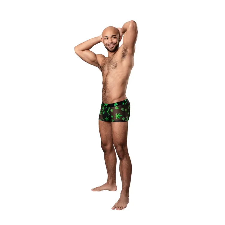 Male Power Hazy Dayz Pouch Boxer Short Pot Leaf