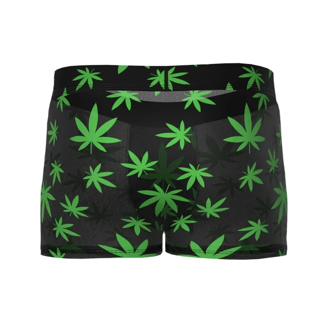 Male Power Hazy Dayz Pouch Boxer Short Pot Leaf