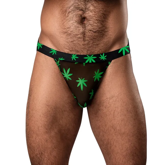 Male Power Hazy Dayz Jock Strap Pot Leaf