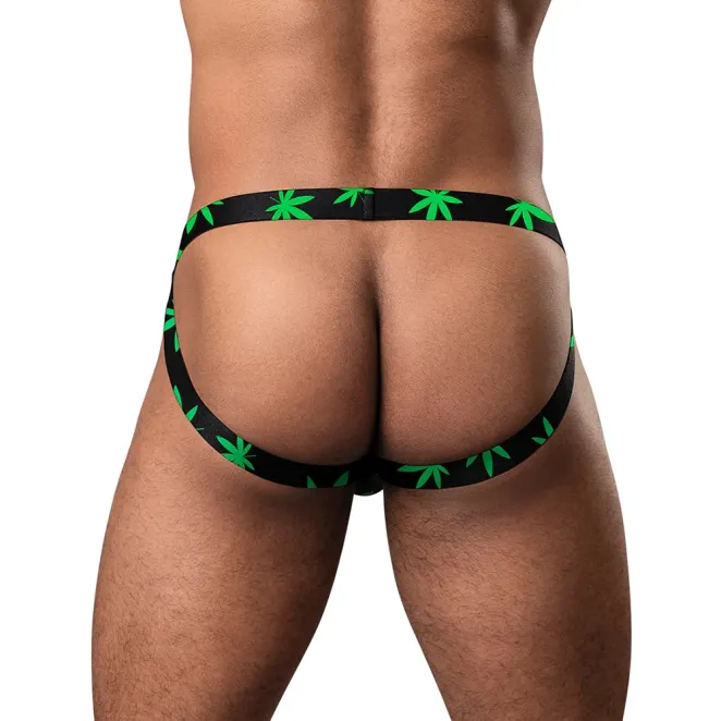 Male Power Hazy Dayz Jock Strap Pot Leaf