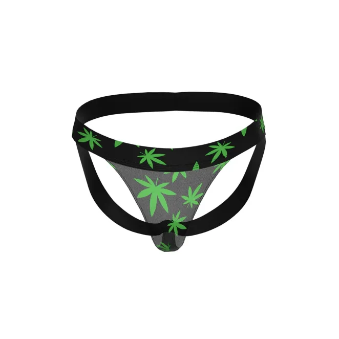 Male Power Hazy Dayz Jock Strap Pot Leaf