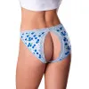 Magic Silk Sweet Treats Split Back & Crotchless Panty with Lube Blueberry Magic Silk Sweet Treats Split Back & Crotchless Panty with Lube Blueberry