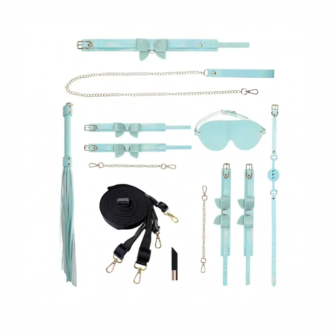 Paris Collection Bondage Kit with Bag Blue