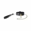 Florence Collection Collar with Leash Black Florence Collection Collar with Leash Black