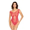 Dreamgirl Butterfly Fishnet Teddy with Garter Straps Watermelon Dreamgirl Butterfly Fishnet Teddy with Garter Straps Watermelon