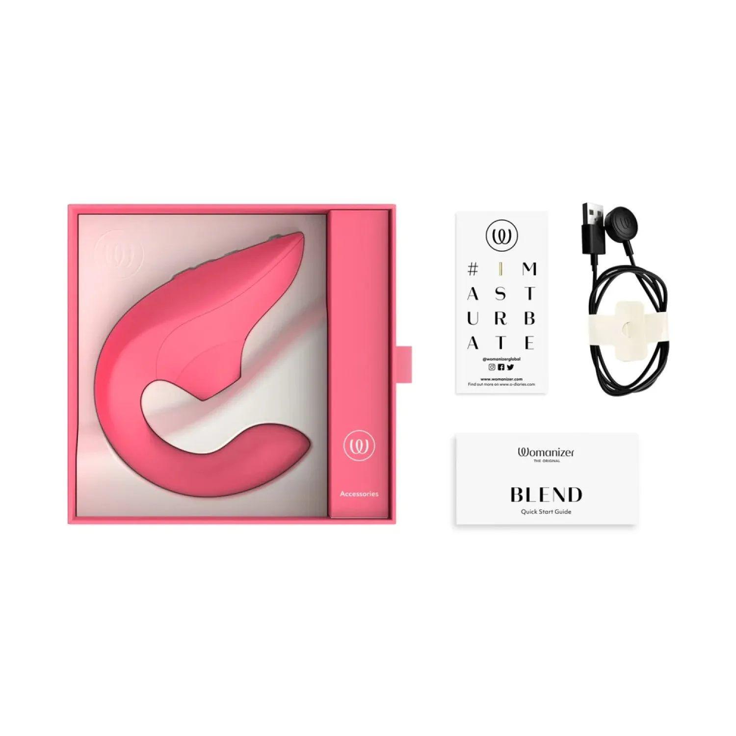 Womanizer Blend Dual-Stim Rabbit Vibe Rose