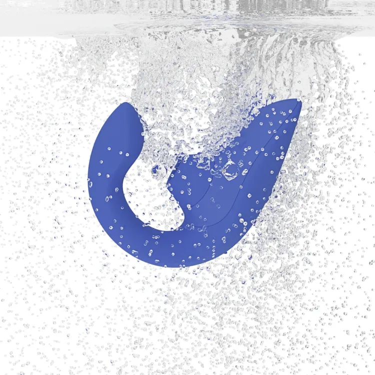 Womanizer Blend Dual-Stim Rabbit Vibe Vibrant Blue