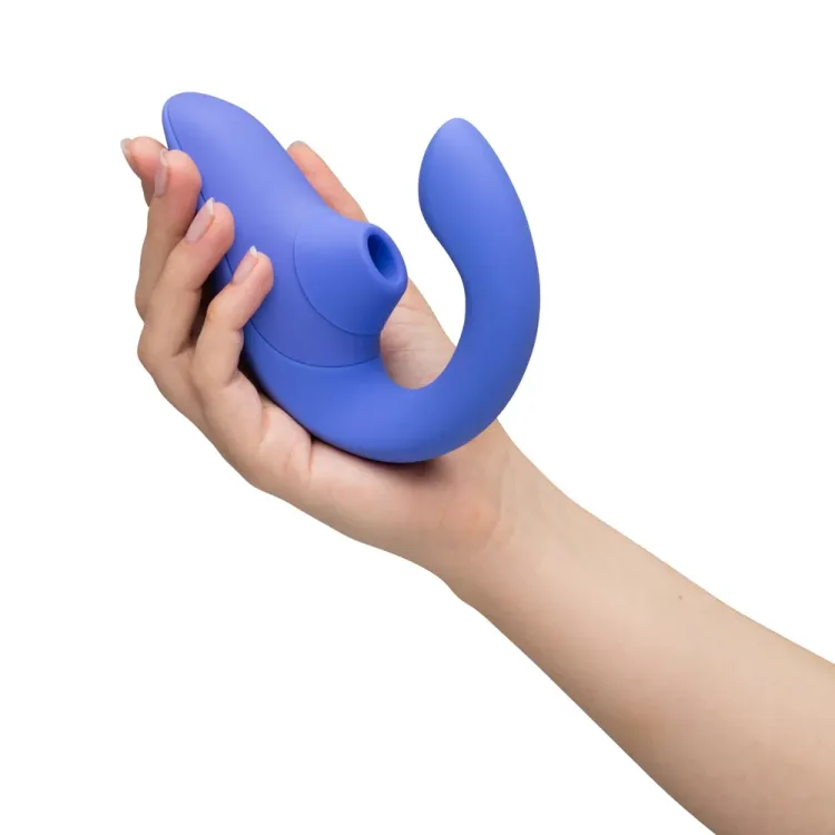 Womanizer Blend Dual-Stim Rabbit Vibe Vibrant Blue