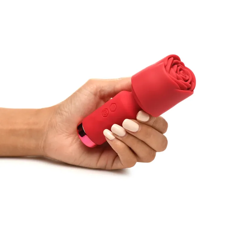 Bloomgasm Pleasure Rose Petite Mini Silicone Rose Wand Bloomgasm Pleasure Rose Petite Mini Silicone Rose Wand