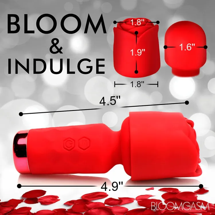 Bloomgasm Pleasure Rose Petite Mini Silicone Rose Wand Bloomgasm Pleasure Rose Petite Mini Silicone Rose Wand