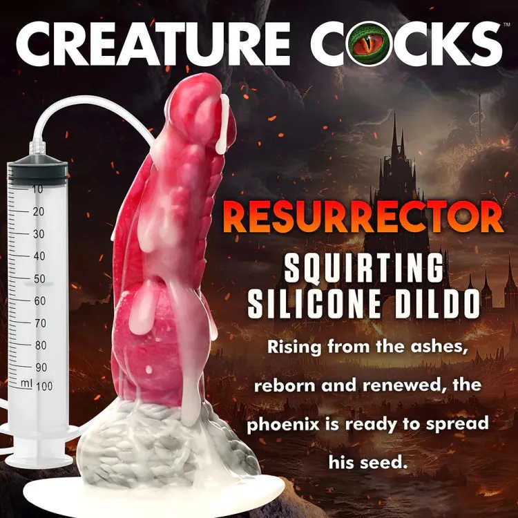 9.1 in. "Resurrector" Phoenix Fantasy Silicone Squirting Dildo 9.1 in. "Resurrector" Phoenix Fantasy Silicone Squirting Dildo