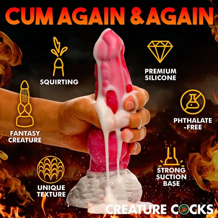 9.1 in. "Resurrector" Phoenix Fantasy Silicone Squirting Dildo 9.1 in. "Resurrector" Phoenix Fantasy Silicone Squirting Dildo