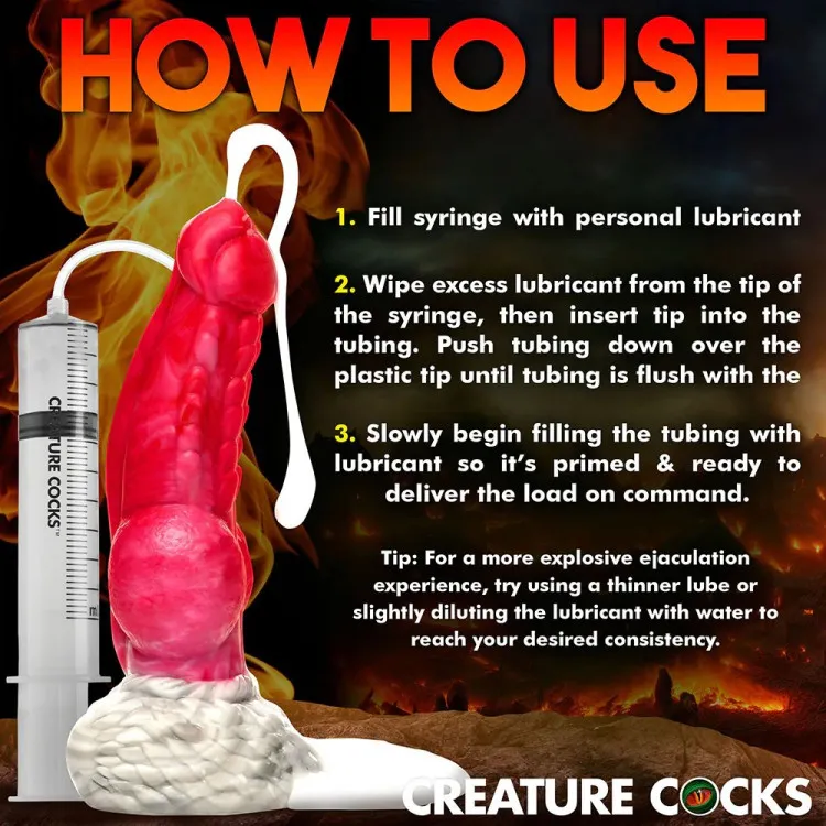 9.1 in. "Resurrector" Phoenix Fantasy Silicone Squirting Dildo 9.1 in. "Resurrector" Phoenix Fantasy Silicone Squirting Dildo