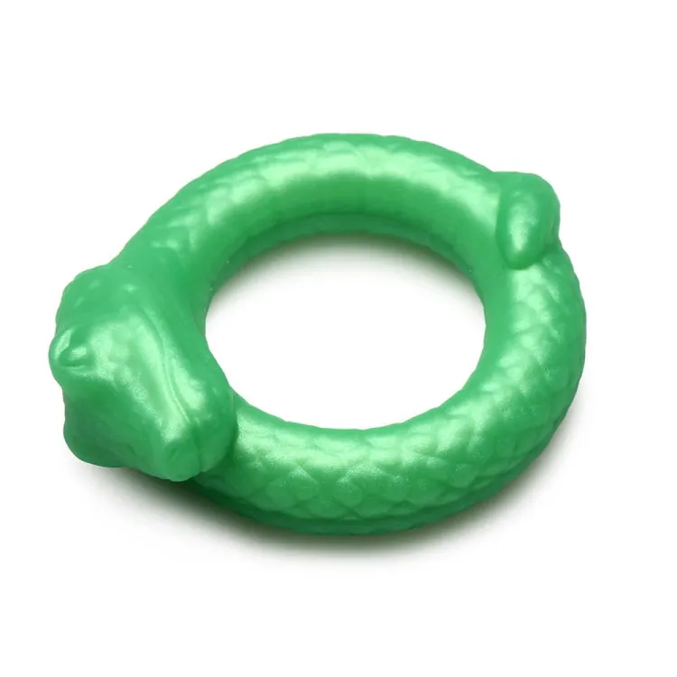 Jade Serpent Fantasy Silicone Cock Ring Jade Serpent Fantasy Silicone Cock Ring