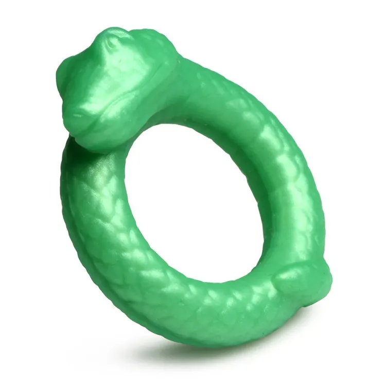 Jade Serpent Fantasy Silicone Cock Ring Jade Serpent Fantasy Silicone Cock Ring