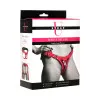 Strap U Bodice Deluxe Leather Corset Strap-On Harness Pink