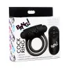 BANG! Vibrating Cock Ring with Remote Control Black BANG! Vibrating Cock Ring with Remote Control Black