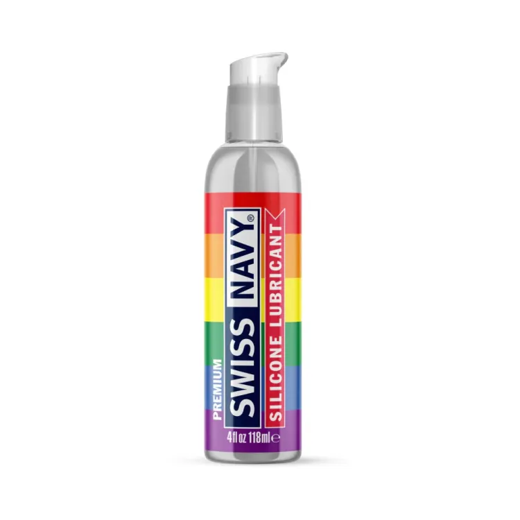 Swiss Navy Premium Silicone Pride Lubricant 4 oz. Swiss Navy Premium Silicone Pride Lubricant 4 oz.
