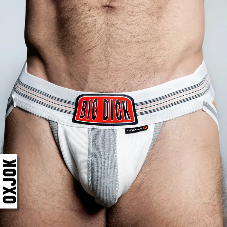 Oxballs Oxjok Bulger Pumper-Sack Slider Jock White Snow