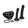 Strap-On Harness Kit with 6 inch & 8 inch Dildos - Black