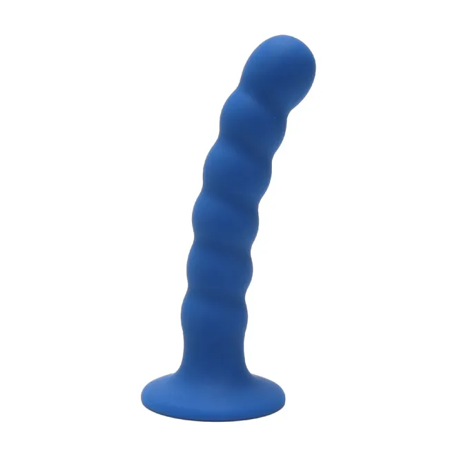 5 Inch Ripple G-Spot Dildo Blue