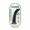 6 Inch Curved Silicone Suction Cup Dildo Black