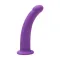 7 Inch Me You Us Curved Silicone Suction Cup Dildo Purple