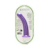 7 Inch Me You Us Curved Silicone Suction Cup Dildo Purple