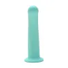 7 in. Curved Silicone Dildo Aqua 7 in. Curved Silicone Dildo Aqua