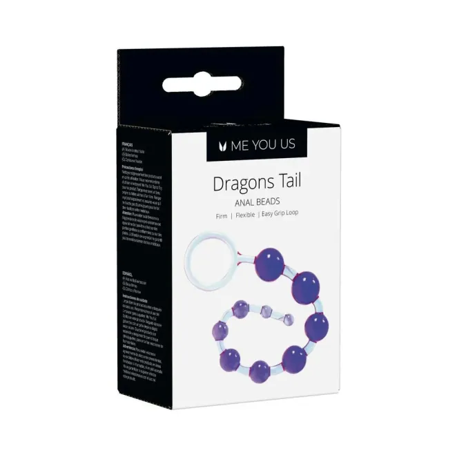 Dragonz Tail Anal Beads Violet