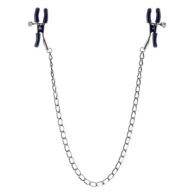 Me You Us Squeeze & Please Nipple Clamps with Chain