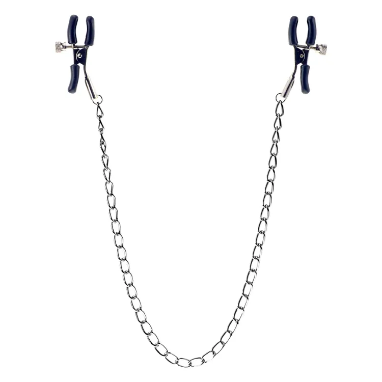 Me You Us Squeeze & Please Nipple Clamps with Chain Me You Us Squeeze & Please Nipple Clamps with Chain