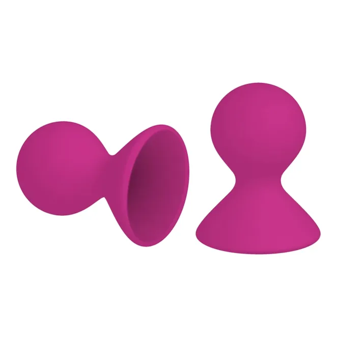 Dual Masseuse Nipple Suckers 2-Pc Purple