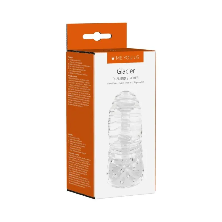 Glacier Dual End Stroker Clear Glacier Dual End Stroker Clear