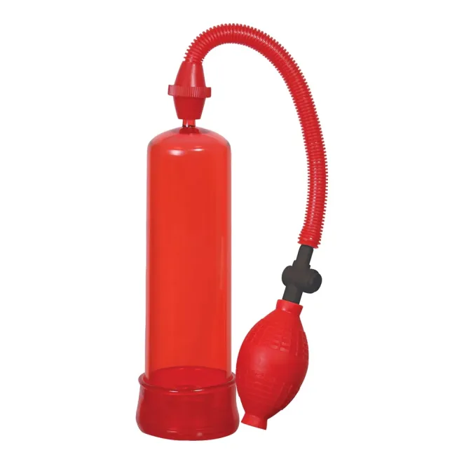 Pumped Up Fire Penis Pump Red