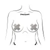 Pastease Plus X Shattered Glass Disco Ball Glitter White Cross Nipple Pasties Pastease Plus X Shattered Glass Disco Ball Glitter White Cross Nipple Pasties