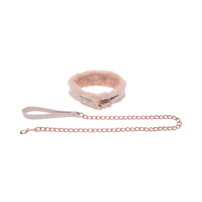 Peaches 'n CreaMe Fur Collar & Leash